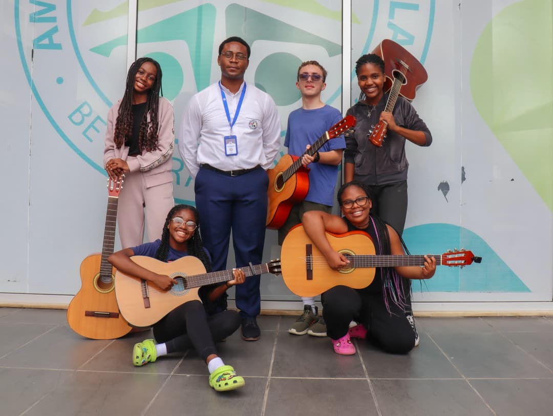 Students participating in activities